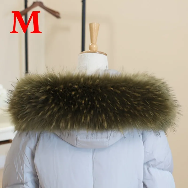 1pc Faux Fur Collar Set for Winter Jackets and Hats