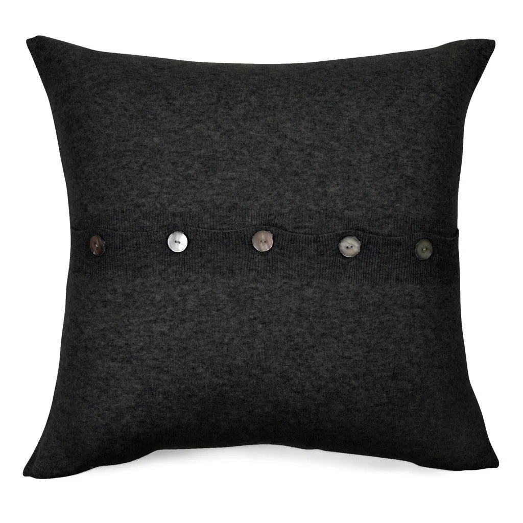 CHARCOAL CASHMERE EURO COVER