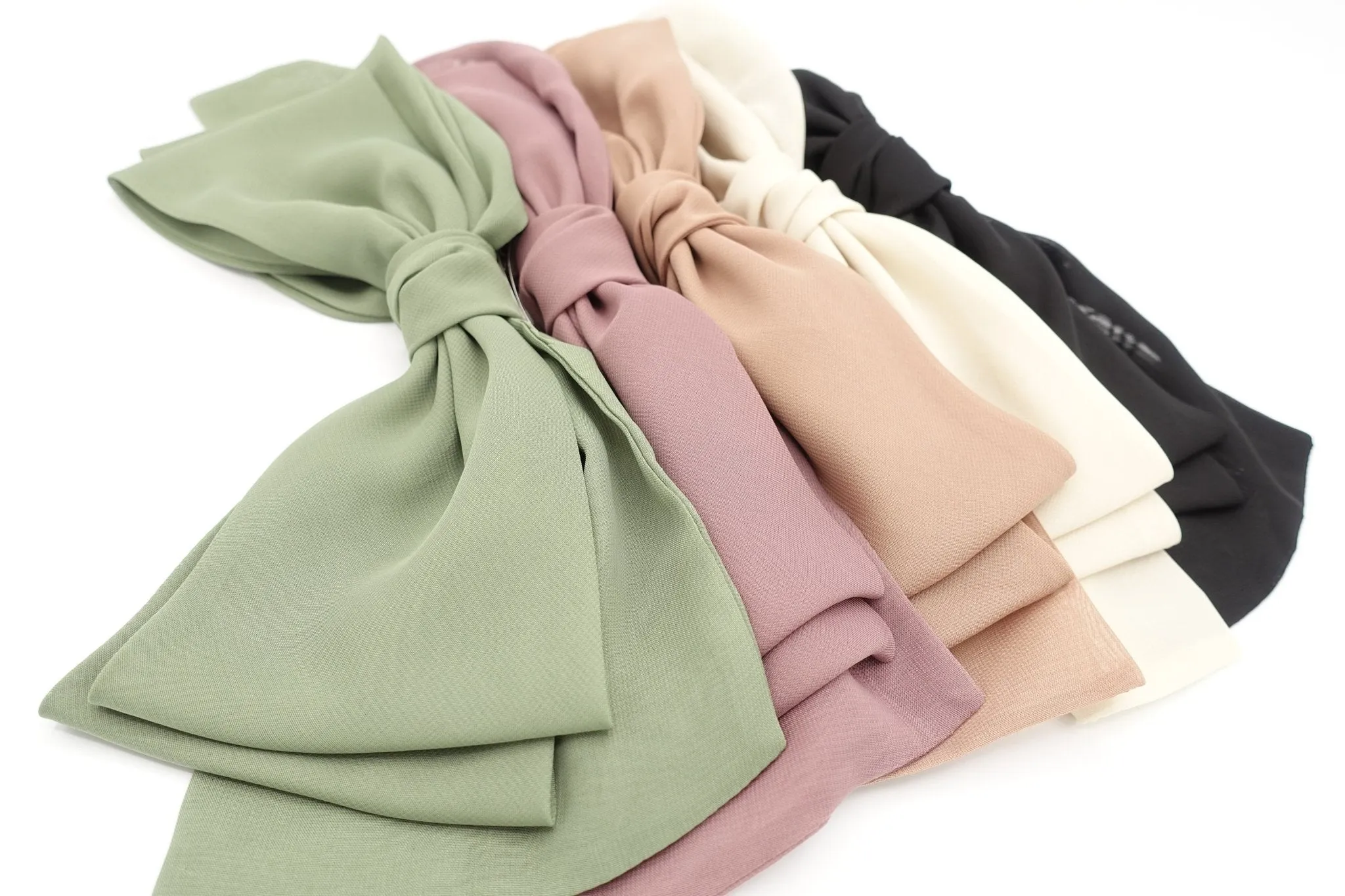 chiffon hair bow, stylish hair bows for women