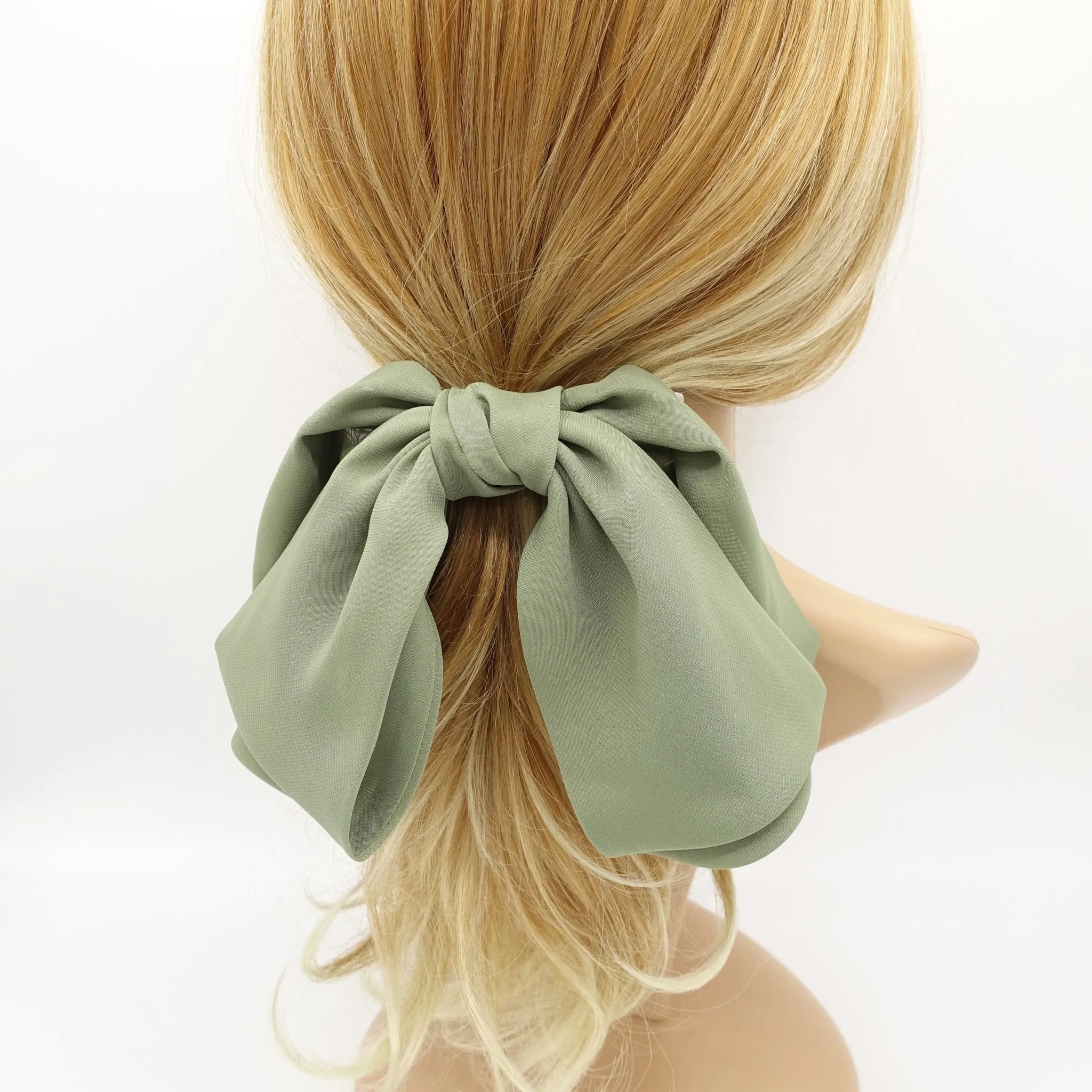 chiffon hair bow, stylish hair bows for women
