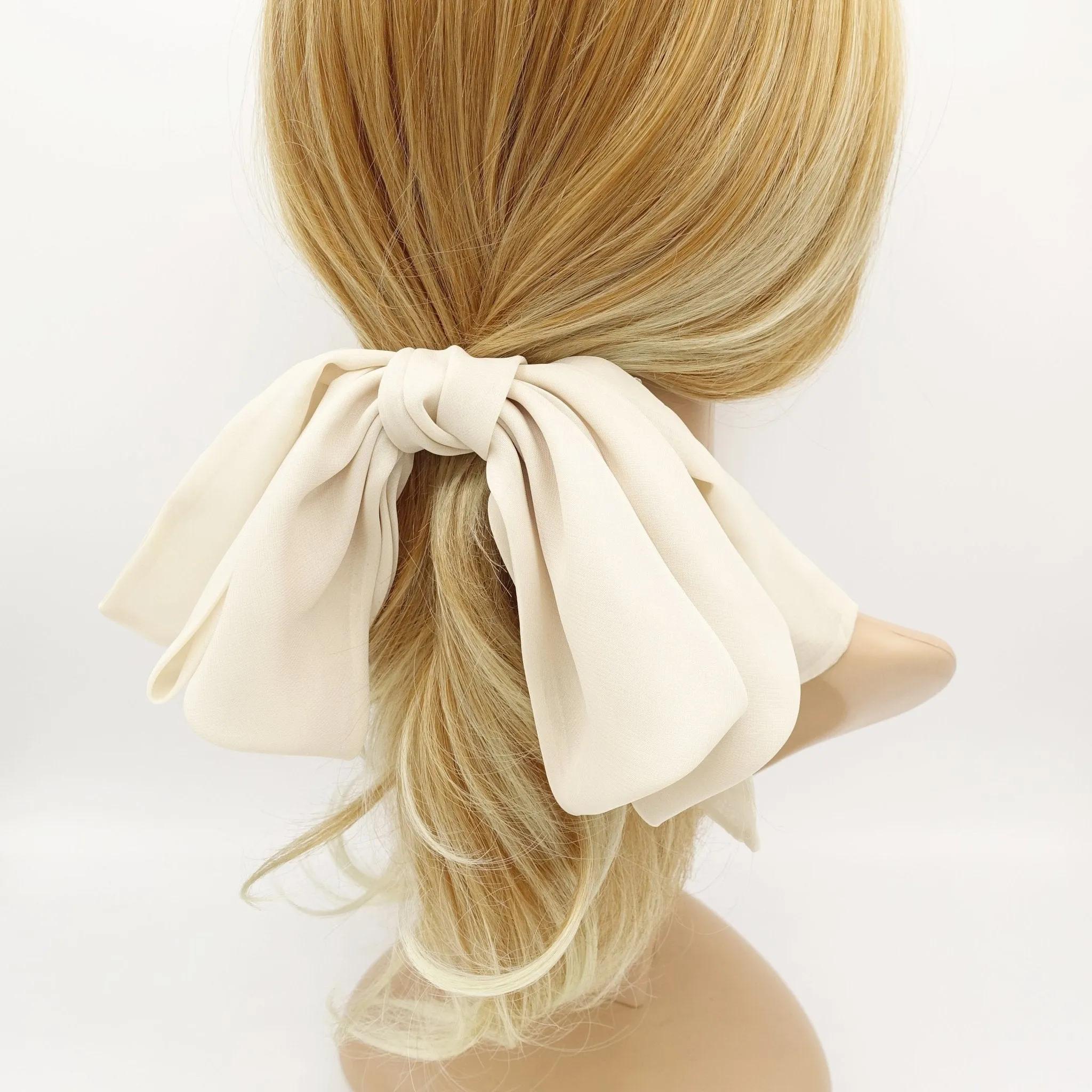 chiffon hair bow, stylish hair bows for women