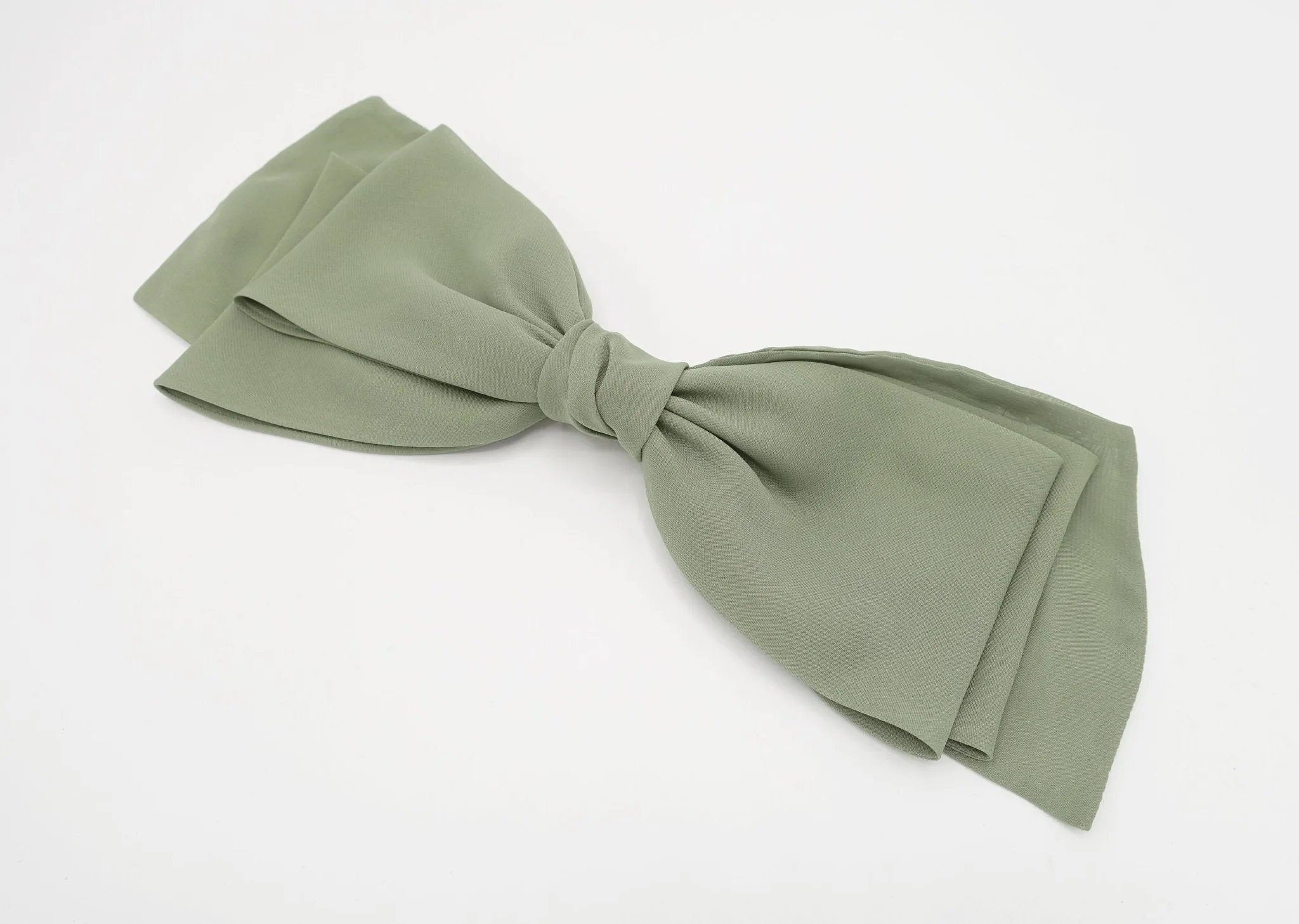 chiffon hair bow, stylish hair bows for women
