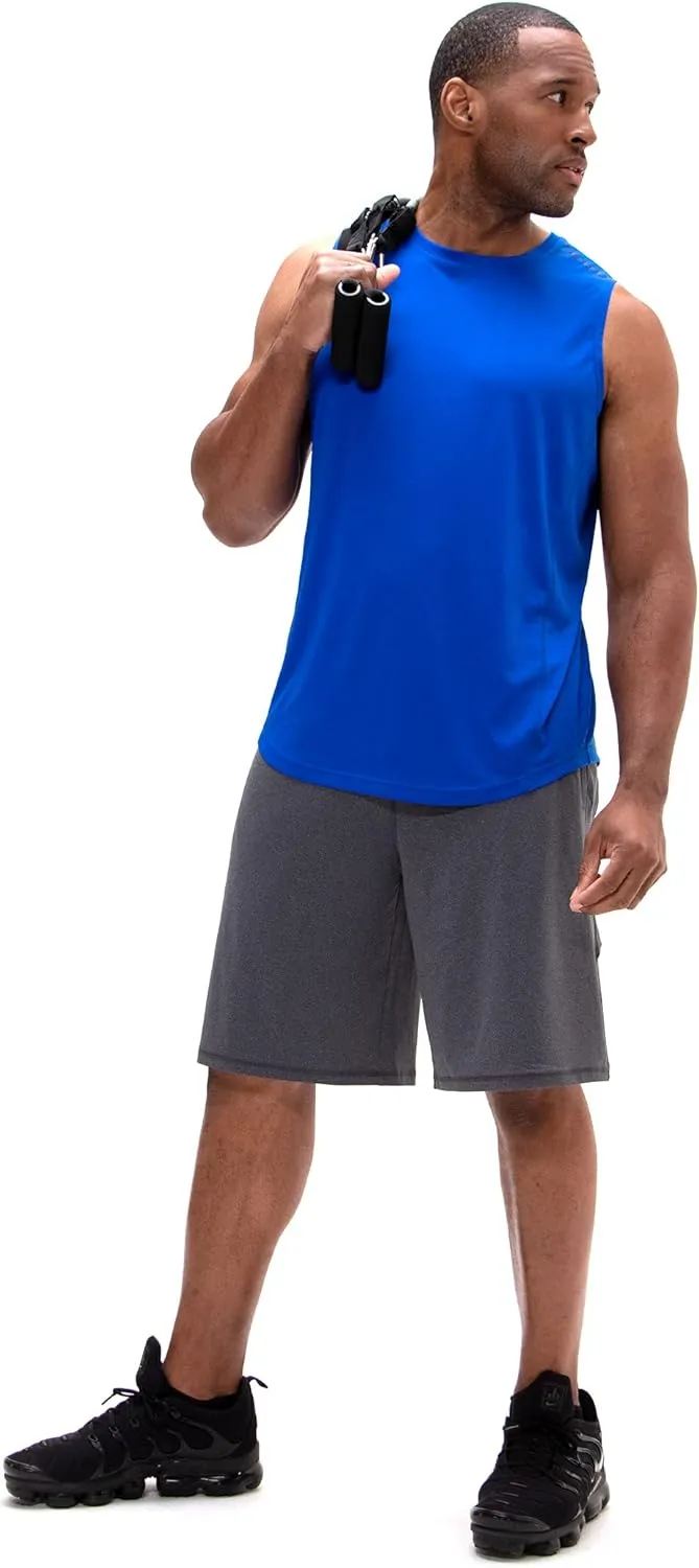 DEVOPS Men's Relaxed-Fit Workout Loungewear Gym Tank Top Sleeveless