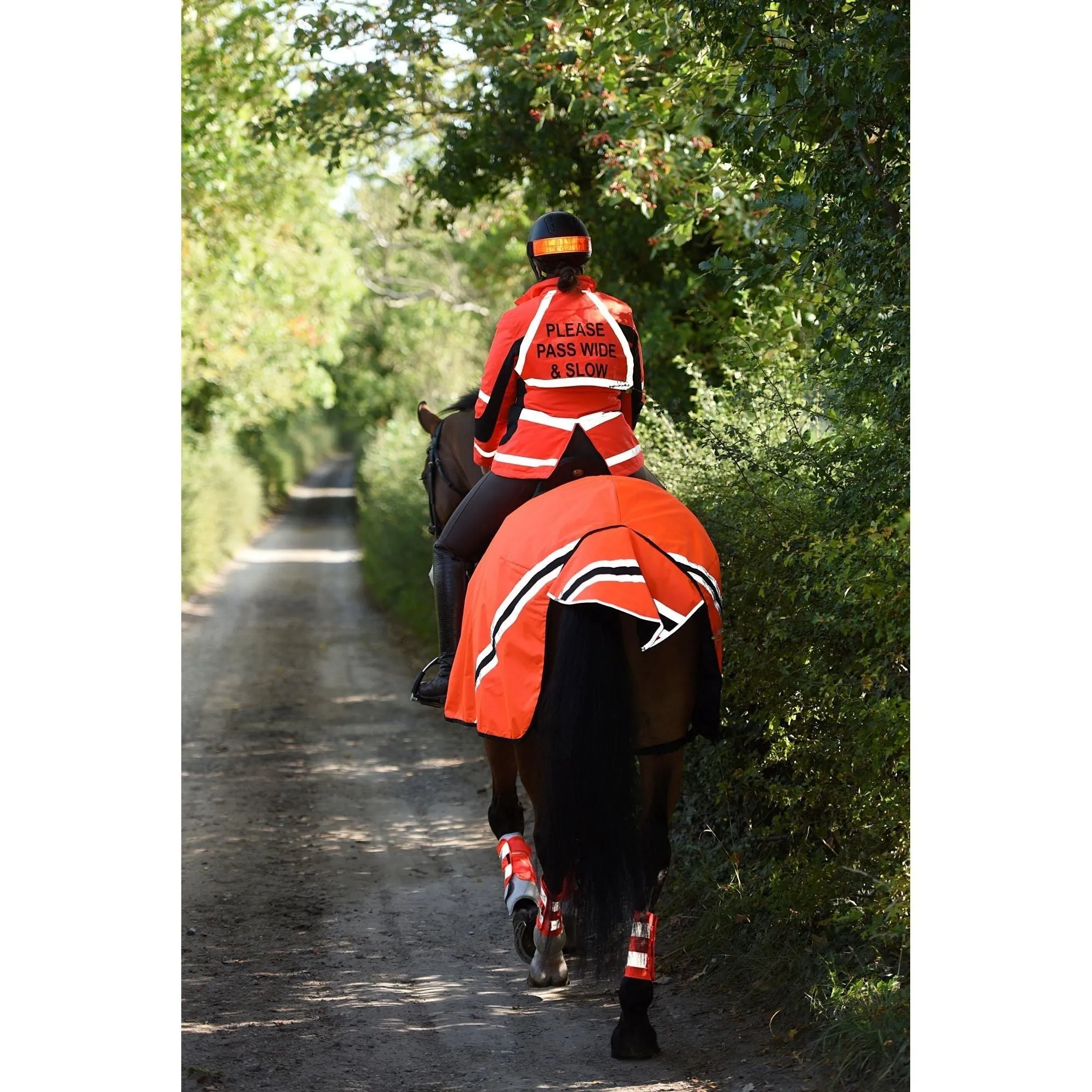 Equisafety Hi Vis Inverno Equestrian Riding Jacket - Red