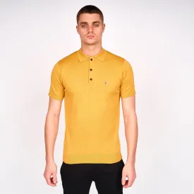 Gabicci Vintage fit Short sleeve three button polo collar knit