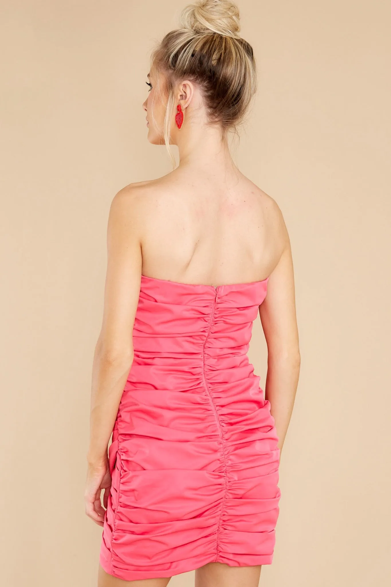 Gorgeous Details Hot Pink Dress