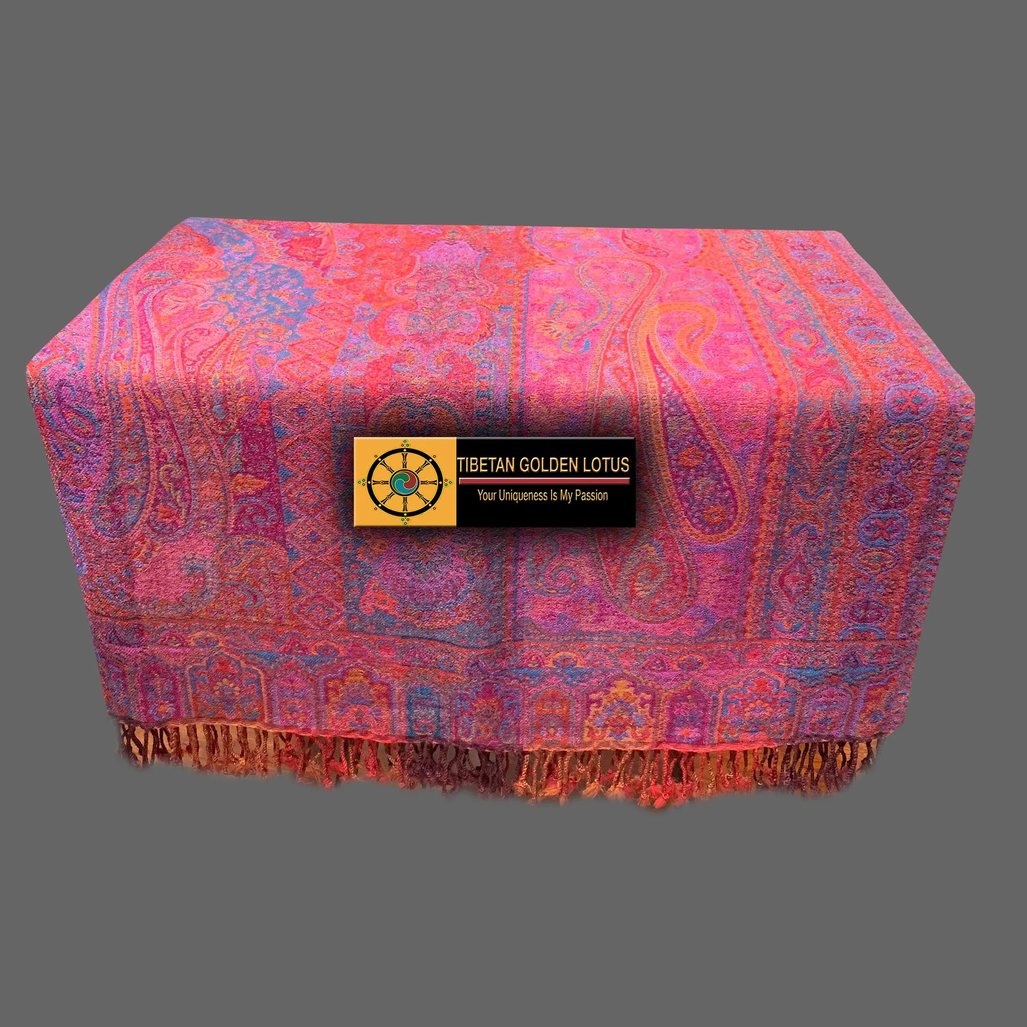 Hand loomed Reversible Boiled Wool Blanket