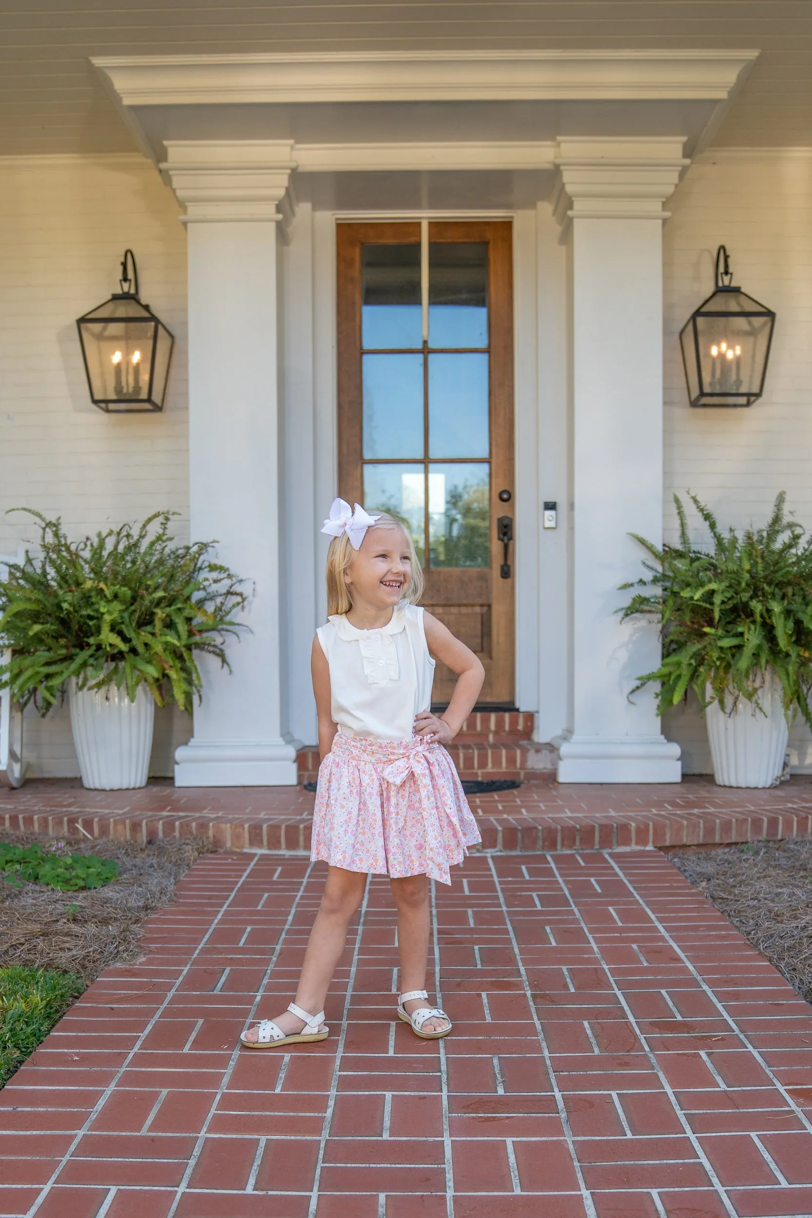 Lacey Pink Floral Skirt