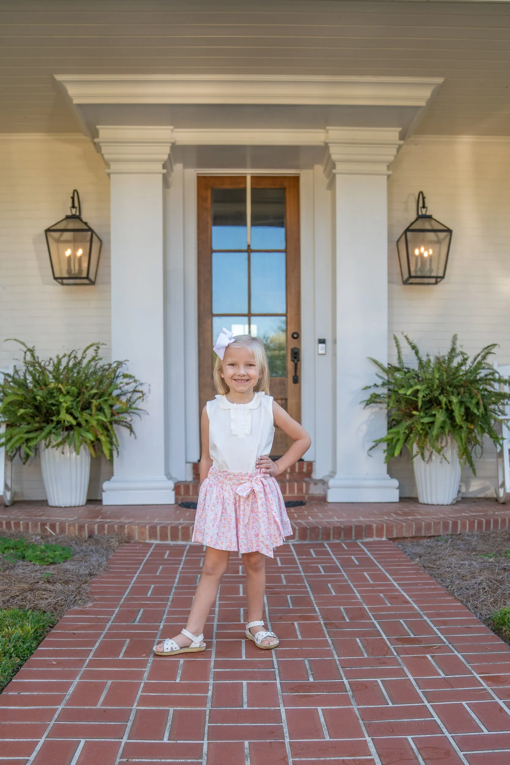 Lacey Pink Floral Skirt