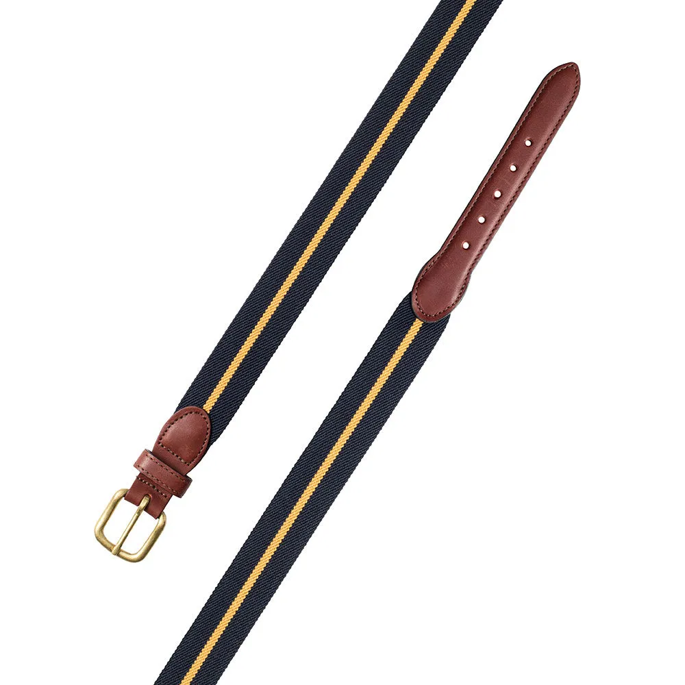 Navy & Gold Belgian Stretch Children's Belt