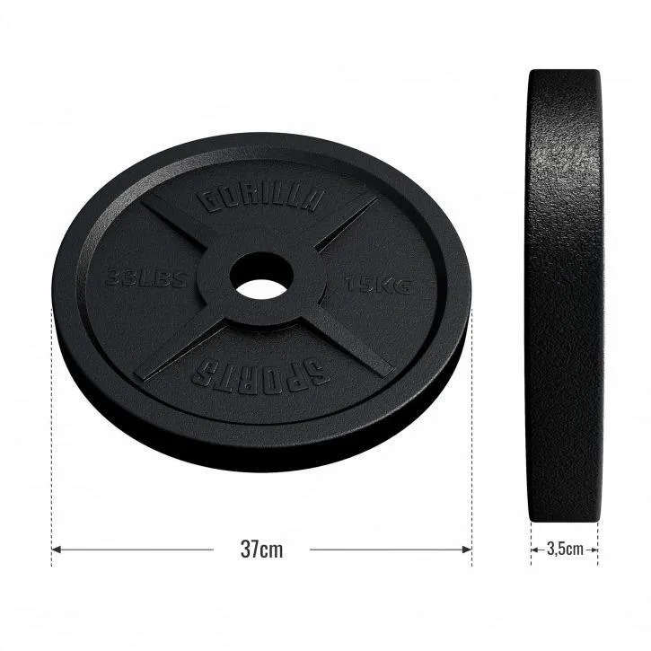 Olympic Cast Iron Weight Plate 50/51 mm - 15KG
