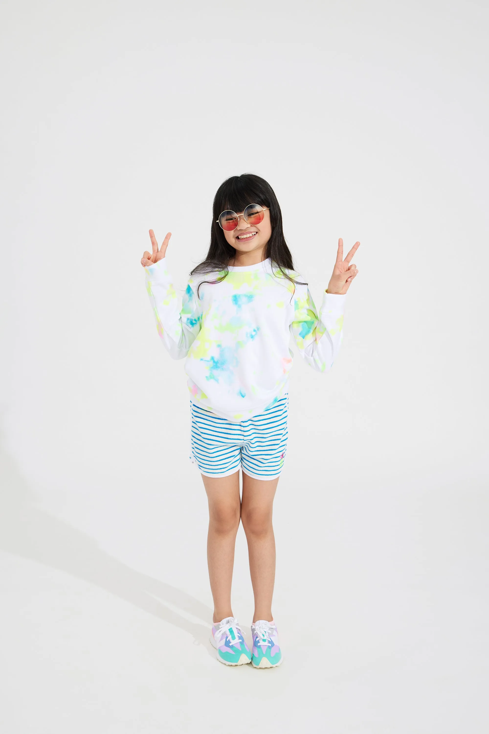 Pineapple Stripe Terry Short