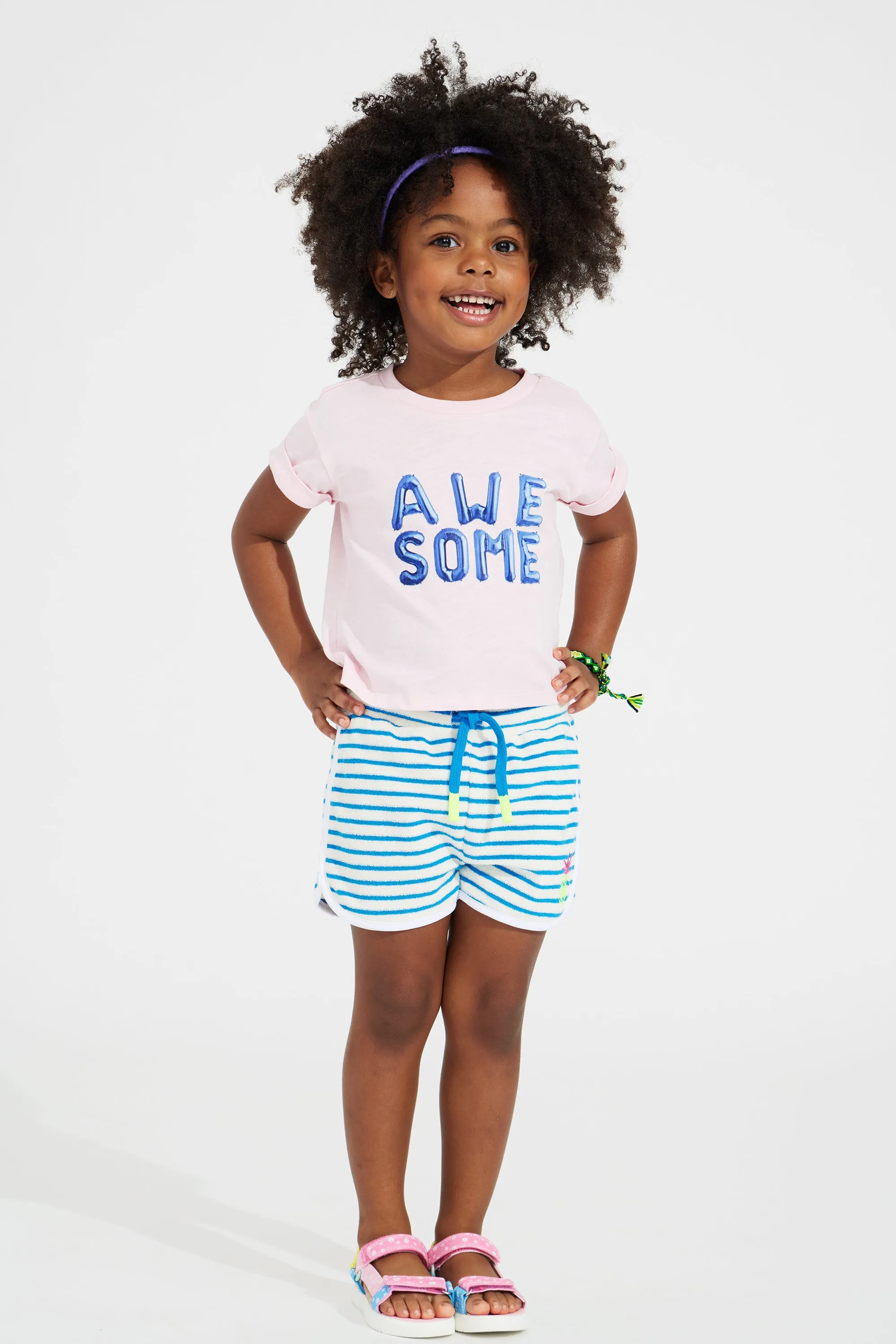 Pineapple Stripe Terry Short