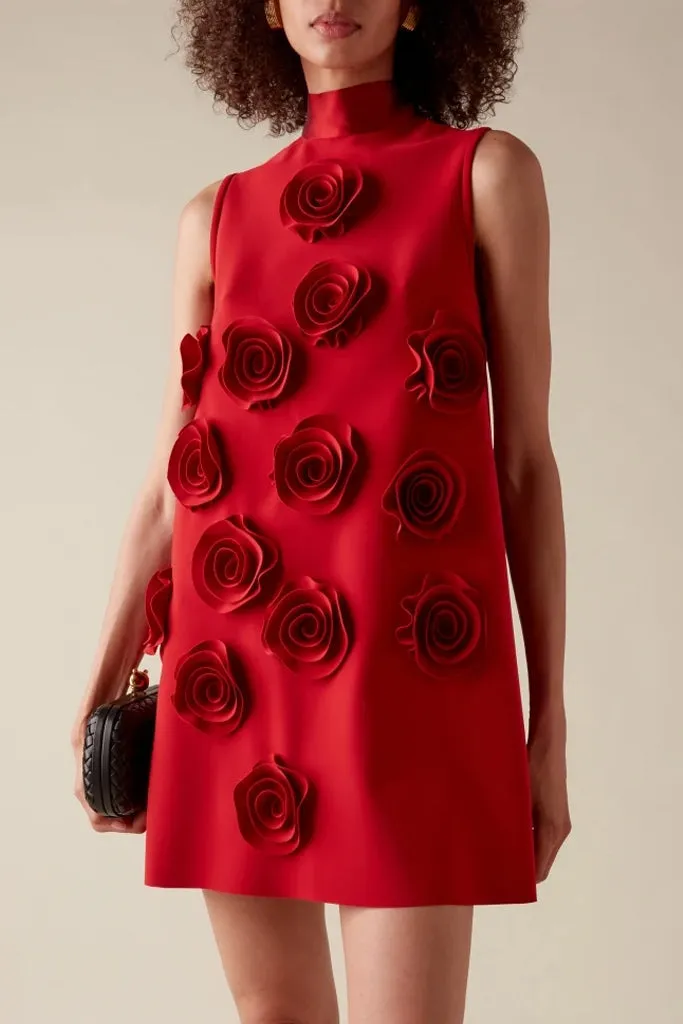 Poppy Sleeveless Floral Mini Dress