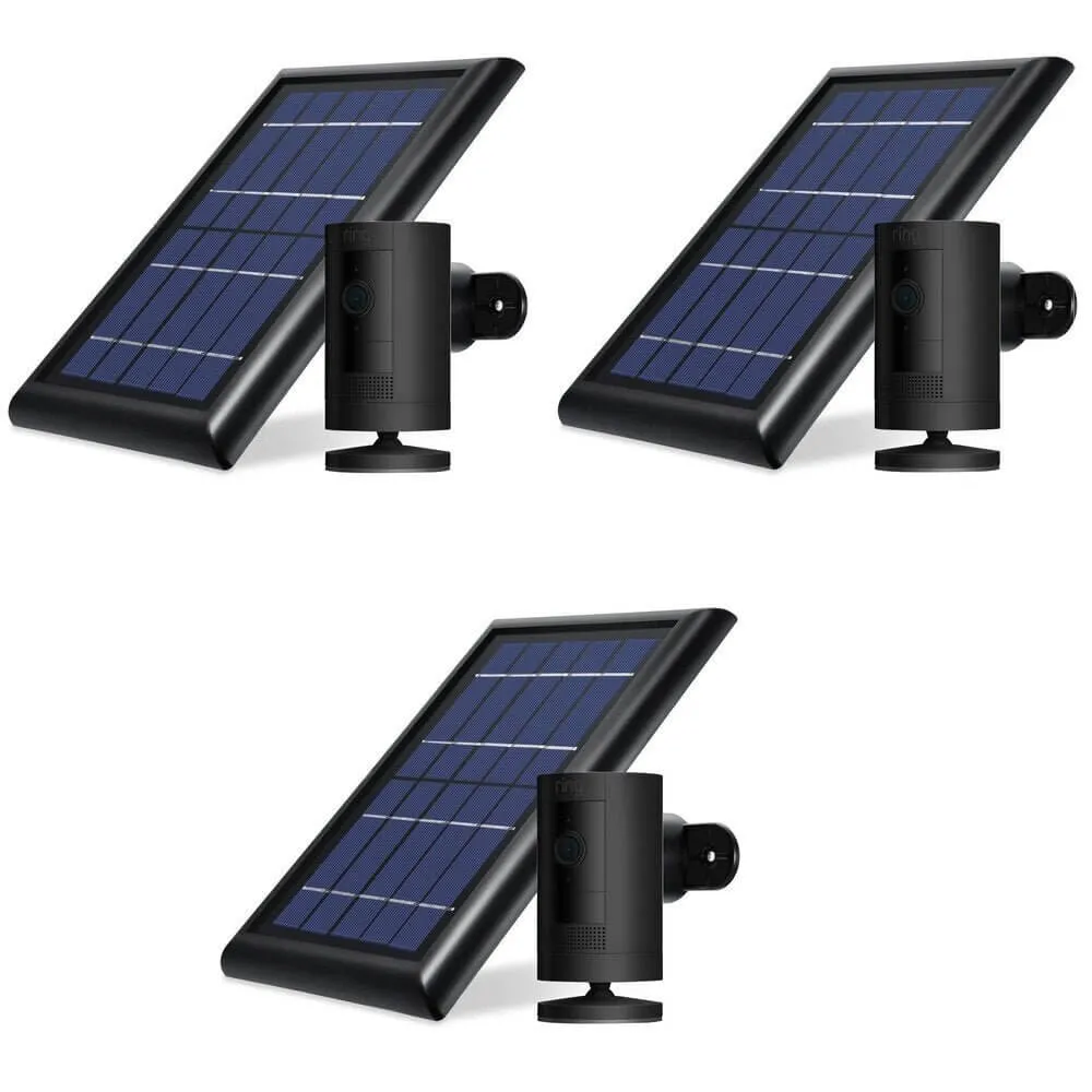 Ring Stick Up Cam Battery   Solar Panel Bundle | Brand New