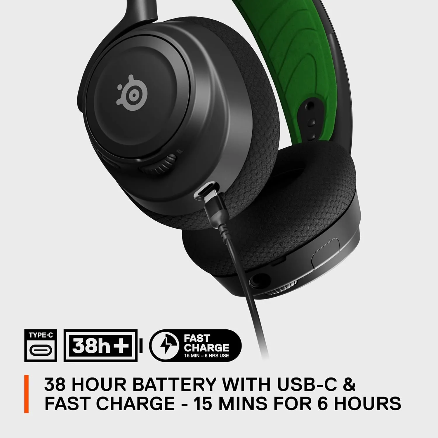 SteelSeries Arctis Nova 7X Wireless Multi-Platform Gaming Headset  Neodymium Magnetic Drivers  2.4GHz Bluetooth  38Hr USB-C Battery  AI Mic  Xbox Series X|S, PC, PS5, Switch, VR, Mobile - Black