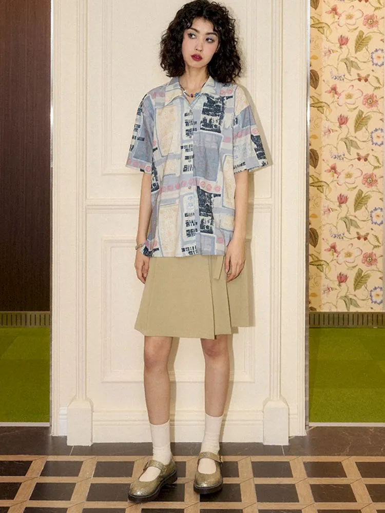 Summer Casual Loose Short Sleeve Shirt【s0000008863】