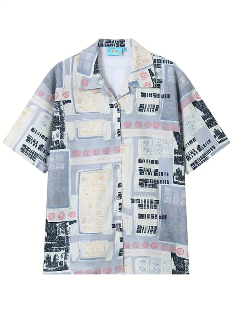 Summer Casual Loose Short Sleeve Shirt【s0000008863】