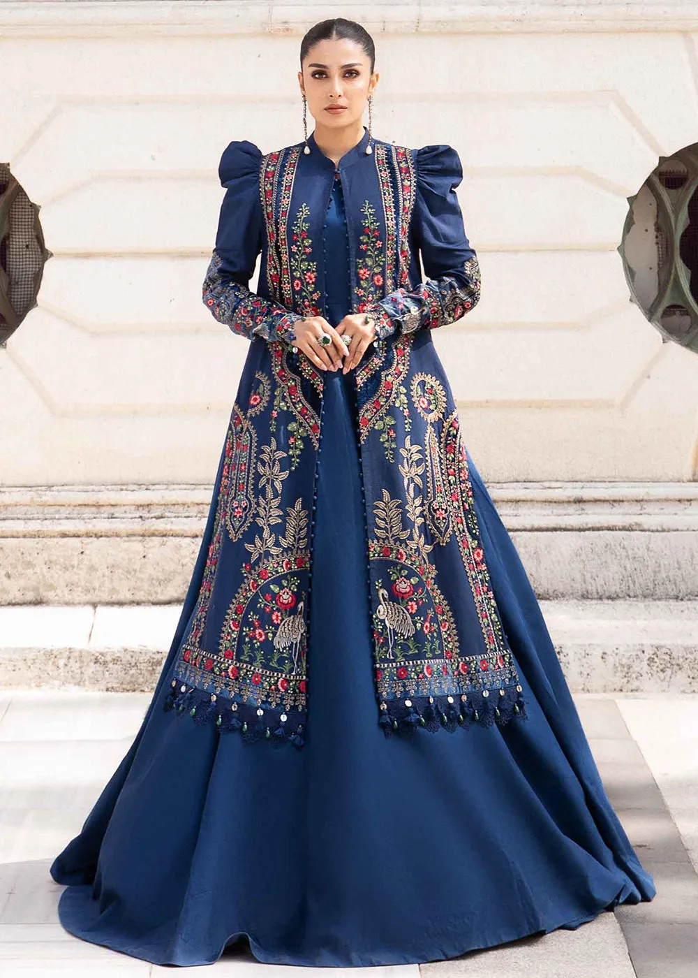 Unstitched Linen 23 by Maria B | Navy Blue DL-1109