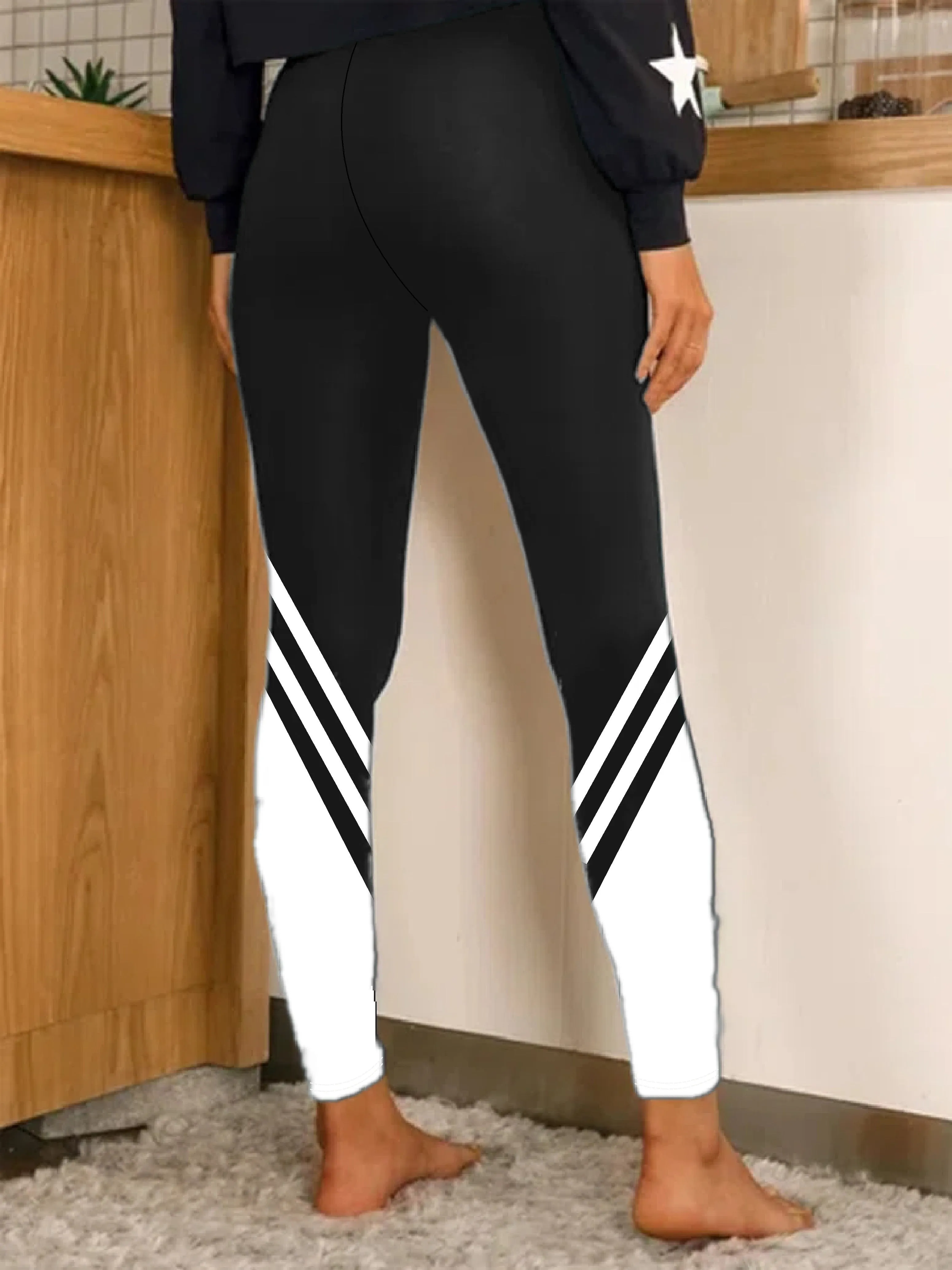 Versatile Anchor Print Leggings for Women  Comfortable Everyday Wear