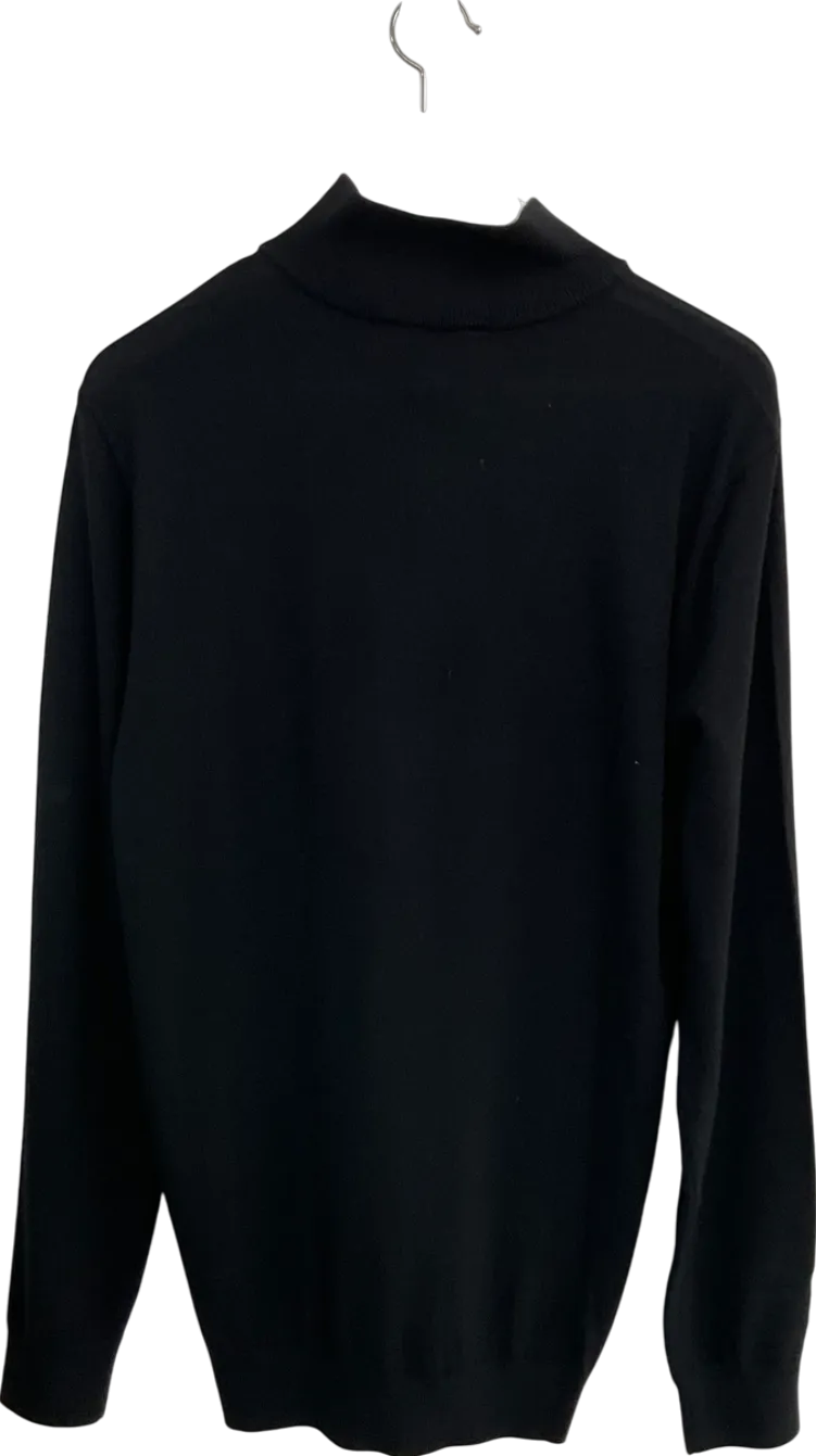Very Black 1/4 Zip Knitted Sweater UK M